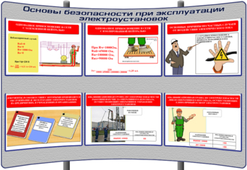 (К-ОТ-3) Основы безопасности при эксплуатации электроустановок - Тематические модульные стенды - Охрана труда и промышленная безопасность - Магазин кабинетов по охране труда "Охрана труда и Техника Безопасности"